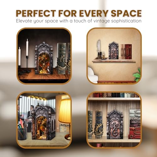 DIY Book Nook Kit LED 3D Puzzle - Dragon's Treasure Labyrinth - Image 6