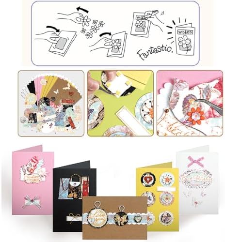 Huralona Greeting Card Making Supplies Envelope Kit Gift Anniversary Craft - Image 3