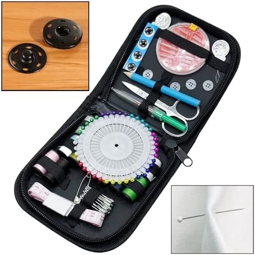 Yayatty 98 PCS Needle and Thread Sewing Kit for Adults, Basic Hand Sewing Starter Set Including Spools of Thread, Sewing Needles, Scissors, Thimble, Tape Measure for Beginners, Home, Travel - Image 5