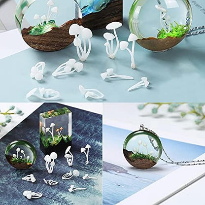 Woohome 12 PCS Mini Elk & Mushroom Resin Casting Moulds, 3D Art Craft Supplies Epoxy Moulds for Jewelry Making - Image 3