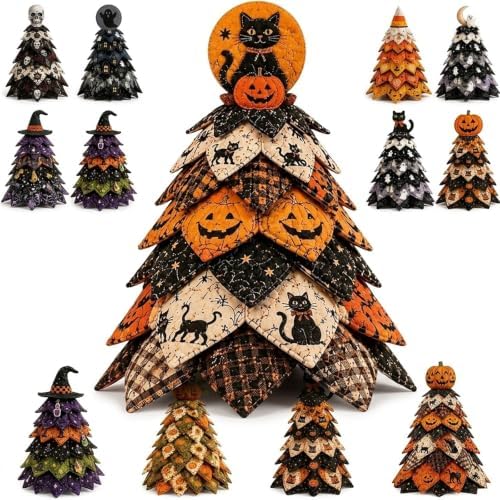 HZSprance DIY Quilted Christmas Tree Kit –3D Fabric Patchwork Kit(YellowB) by HZSprance