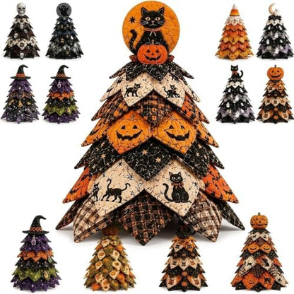 HZSprance DIY Quilted Christmas Tree Kit –3D Fabric Patchwork Kit(YellowB) by HZSprance