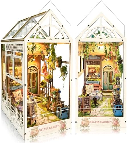 BELEEV Book Nook Kit for Adult and Teens,3D Wooden Puzzle (Sylvia Garden) by BELEEV