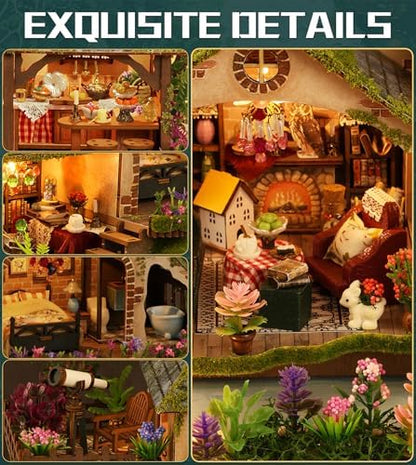 Spilay Book Nook Kit for Adults, Forest Adventures DIY Miniature House Kit - Image 3