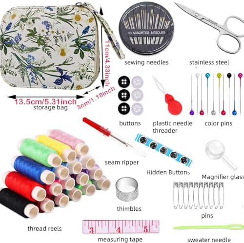 Bobode Printing Sewing Kit Travel Basic Sewing Kit for Adults - Image 3