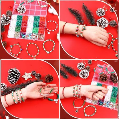 2600 PCS Clay Beads Bracelet Making Kit, Christmas Beads for Crafts - Image 4