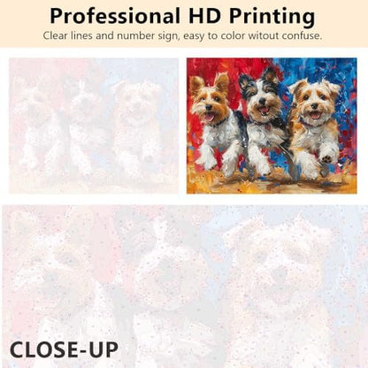 TUMOVO DIY Painting by Numbers for Adults Dog - Image 5