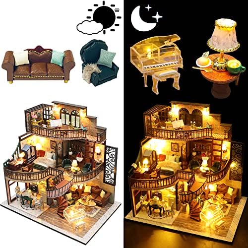 Spilay DIY Miniature House Kit for Adults, Miniature Dollhouse Kit - Image 3