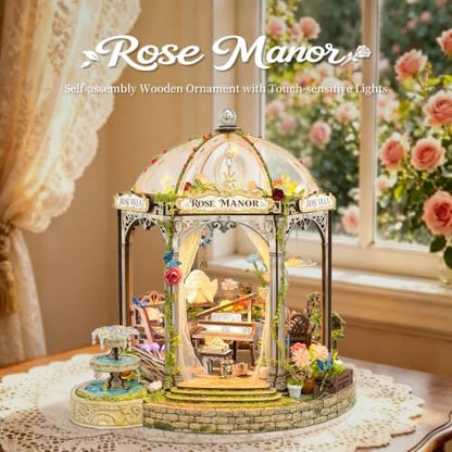 Book Nook Kit DIY Miniature House 3D Wooden Puzzle - Rose Manor - Image 6