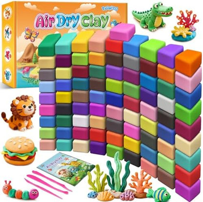 Air Dry Clay 82 Colors, Modeling Magic Clay Gift for Kids by Unknown