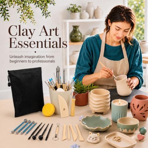 CLAYPRO 42Pcs Clay Tools Kit, Ceramic & Pottery Tools for Adults - Image 2