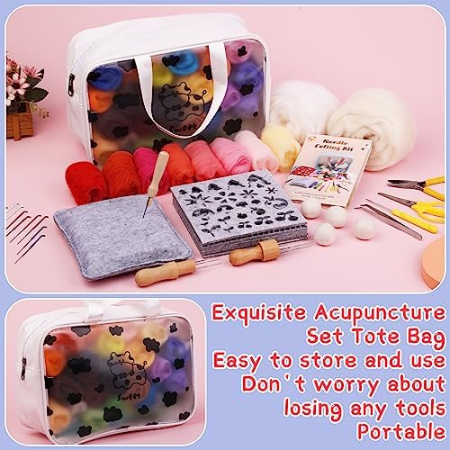 Mayboos Needle Felting Kit, 42 Colors Wool Roving Set - Image 3