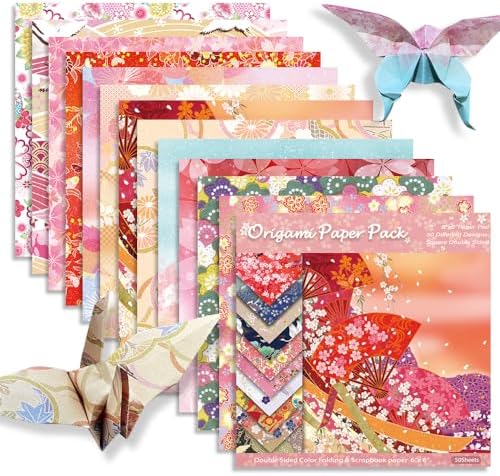 6x6" Origami Paper,50Sheets Double Sided Colored Paper,Square Craft Paper by Mifuner