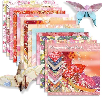 6x6" Origami Paper,50Sheets Double Sided Colored Paper,Square Craft Paper by Mifuner
