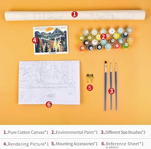 QUITEDEW Paint by Numbers Kits for Adults Seaside,16x20 Inch - Image 5