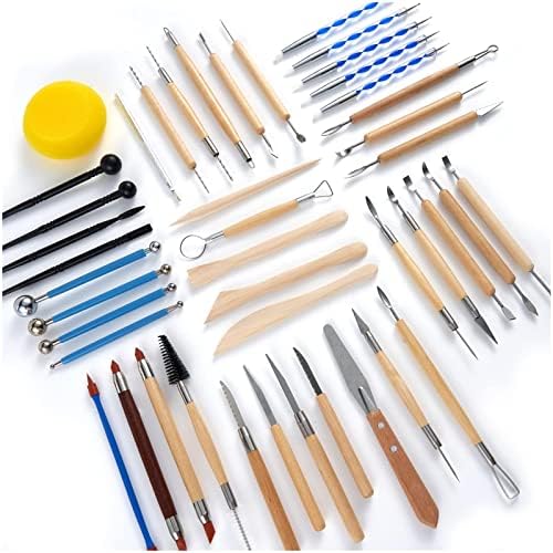 Clay Sculpting Tools for Pottery, Polymer & Air Dry Clay, 44 PCS - Image 3