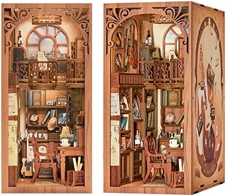 CUTEBEE Book Nook Kit - DIY Miniature House Kit for Adults and Teens, Dollhouse Booknook Tiny House Model Build Bookshelf Decor, Gifts for Family, Friends by CUTEBEE