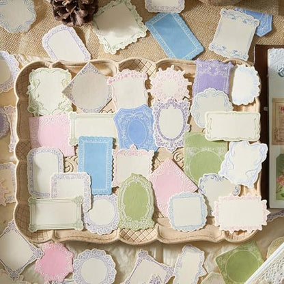 120Pcs Vintage Scrapbook Supplies Embossed Papers,Junk Journal Supply - Image 6