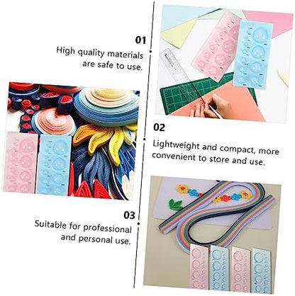 4 Pcs Plastic Quilling Mold for Children DIY Crafting with Half Sphere - Image 6