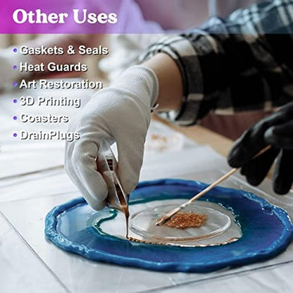 LET'S RESIN Silicone Putty, 1LB/40A Mold Making Kit - Image 6