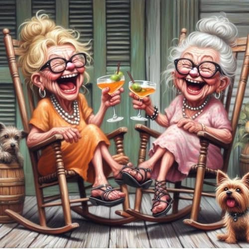 MYBISYMQQ Stamping Cross Stitch Kit,Granny Stitch Kit for Adult Beginners, Full Line DIY Cross Stitch Stitching Kit for Home Decor Cross Stitch Patterns 13.7x13.7 inches by Unknown