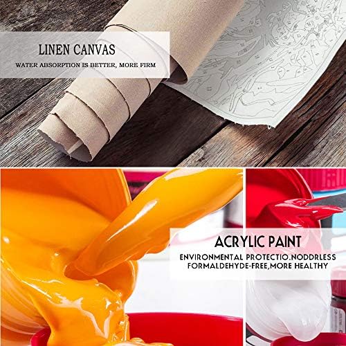 Abstract Flowers Paint by Number Kits for Adults Beginner, Vase Design - Image 3