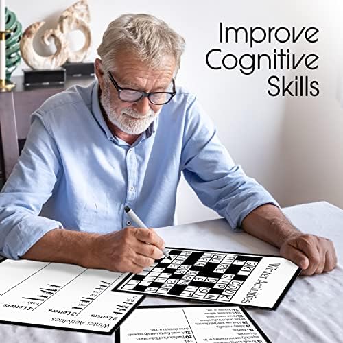 Keeping Busy Crossword Dementia Activities for Seniors | Alzheimer Products for Elderly Patients | Fun Memory Game Toy & Cognitive Brain Puzzle for Senior Citizens w/Memory Loss or Alzheimers - Image 6