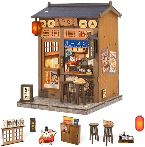 Fsolis Japanese Book Nook Kit - DIY Miniature House Kit (Morita-Ya Ramen) by FsolisDIYDollhouse