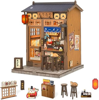 Fsolis Japanese Book Nook Kit - DIY Miniature House Kit (Morita-Ya Ramen) by FsolisDIYDollhouse