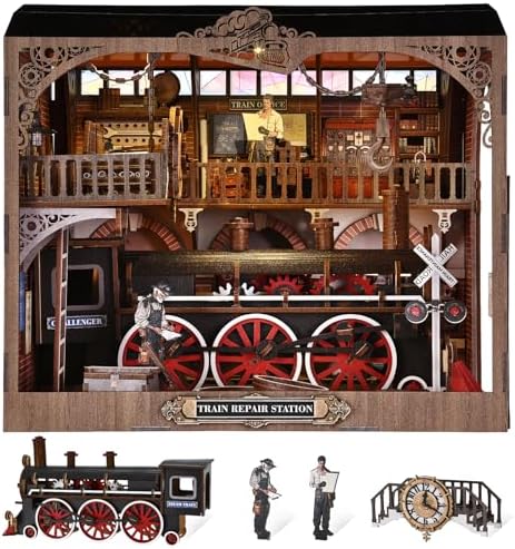 Miniature Dollhouse Kit, DIY Mini House Kit for Adult by ETKVR
