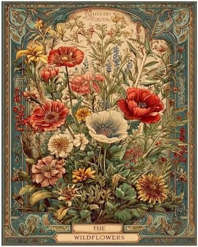 hkejoi Flower Paint by Numbers Kit for Adults, 16x20 in, by hkejoi