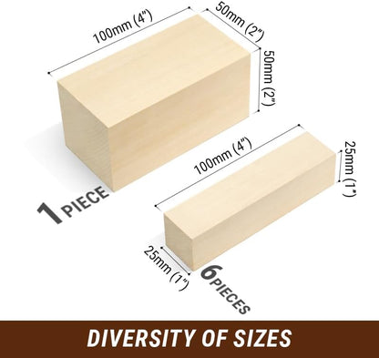 BeaverCraft Sloyd Chip Wood Carving Palm Chisel Knife C17P for Beginners and Professionals, Basswood Carving Unfinished Wooden Blank Set BW7 - Image 6