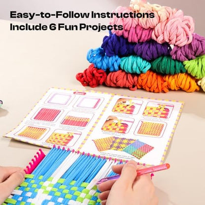 Caydo Weaving Loom Kit Toys, Pot Holder Loom Kits - Image 4