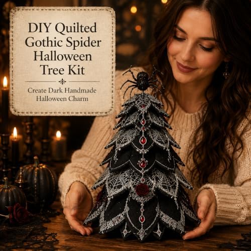 2026 New Christmas & Halloween DIY Quilted Fabric Tree Kit, 3D Layered Sewing Craft Set for Beginners, Christmas Tree Quilt Kit, Handmade Tabletop Holiday Decor, Gift for Craft Lover - Image 2