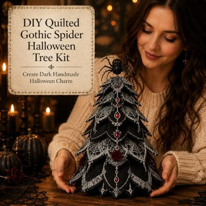 2026 New Christmas & Halloween DIY Quilted Fabric Tree Kit, 3D Layered Sewing Craft Set for Beginners, Christmas Tree Quilt Kit, Handmade Tabletop Holiday Decor, Gift for Craft Lover - Image 2