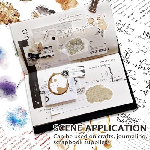 3000+ Pcs Inspirational Quote Pre-Cut Stickers Junk Journal Supplies - Image 2