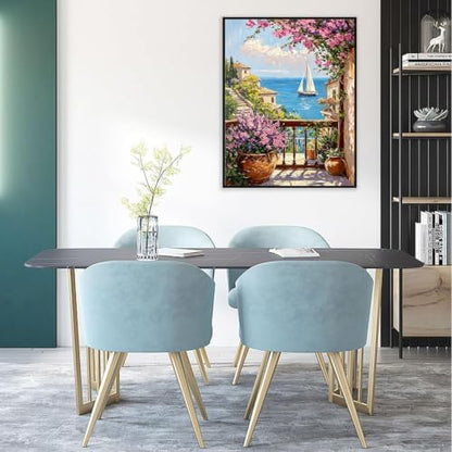 Yixzoxa Paint by Numbers Kit for Adults, DIY Oil Painting Canvas 16x20inch - Image 4