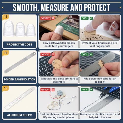 LOPASA Book Nook & Miniature House Assembly Tool Kit for Starter - Image 6