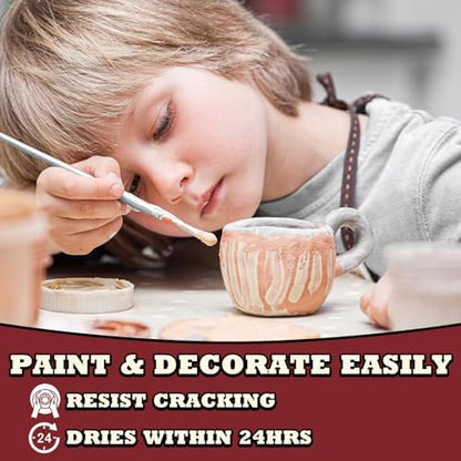 Aujazyble Air Dry Clay - 3.3lbs Terracotta Natural Pottery Clay for Kids - Image 5