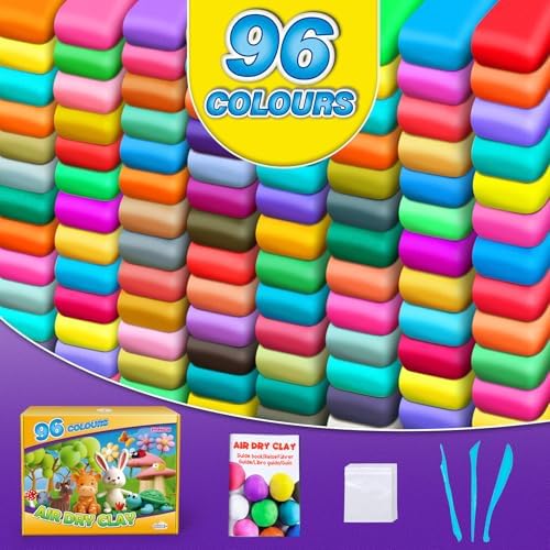 Air Dry Clay, 96 Colors Modeling Magic Clay for Kids - Image 2