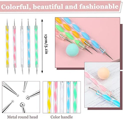 LOKUNN 14 Pcs Dotting Tools Embossing Tool Dotting Tools Set Rock Painting - Image 4