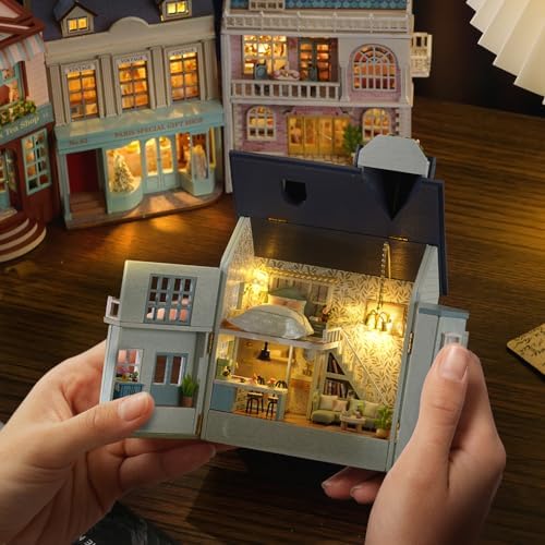 CUTEROOM DIY Miniature House Kit Wooden Craft Gift for Adult-Warm Manor - Image 5