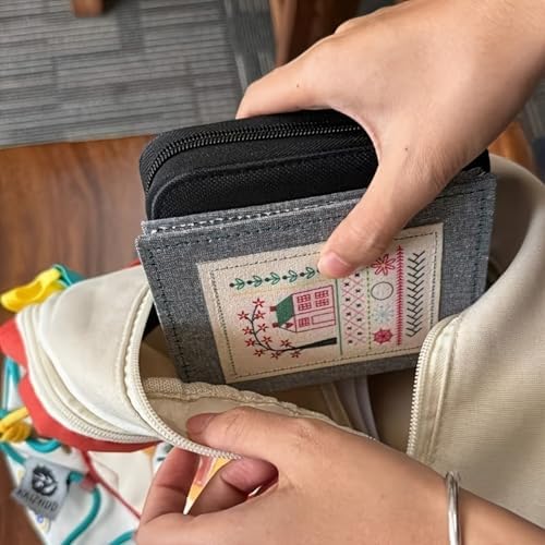 CGHABNJEQ 86-Piece Embroidery Stitch for Adults & DIY Craft Lovers, Complete DIY Sewing Set for Beginners, Fabric Pages with Floral Motifs, Portable Crafting Tool, Creative Gift - Image 6