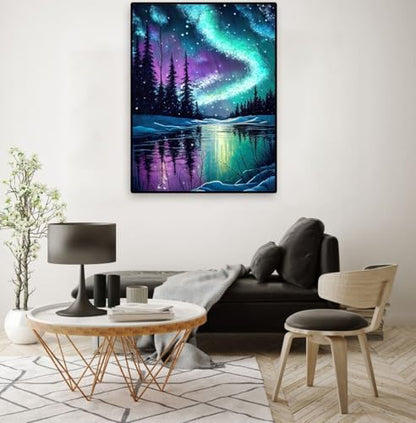 Paintcolor Starry Night Beginner Stamped Cross Stitch Kits Arts and Crafts - Image 5