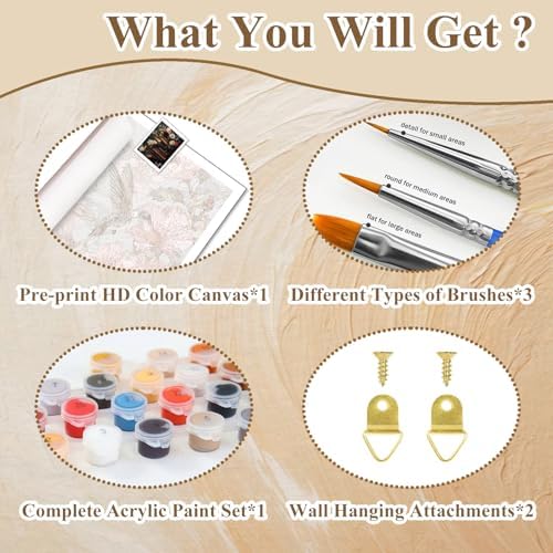 Paint by Numbers Kit for Adults Books, Paint by Number for Adults 16x20 in - Image 6