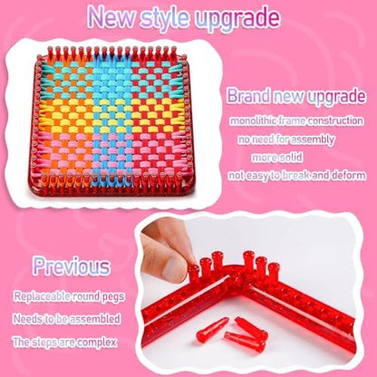 CCTVRTV Weaving Loom Kit Toys for Kids and Adults, DIY Arts and Crafts - Image 2