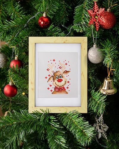 PeakLuv Christmas Decorations Diamond Painting Kits, 12 Pcs Small Diamond Art Kits for Adults Beginners, 5D DIY Square Drill Diamond Dots, Quickly Finishable Gem Art for Home Wall Desktop Decor - Image 6