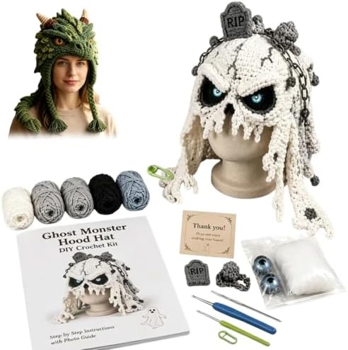 smtsmt Fantasy Hood Hat DIY Crochet Kit Series (White) by Unknown