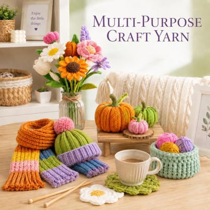 MAQIHAN Acrylic Yarn for Crocheting - 15x20g Soft Knitting Yarn for Crafts - Image 4