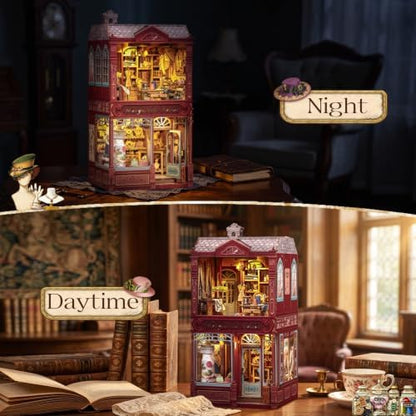 CUTEBEE Book Nook Kit 3D Wooden Puzzle DIY Miniature House for Adults - Image 5
